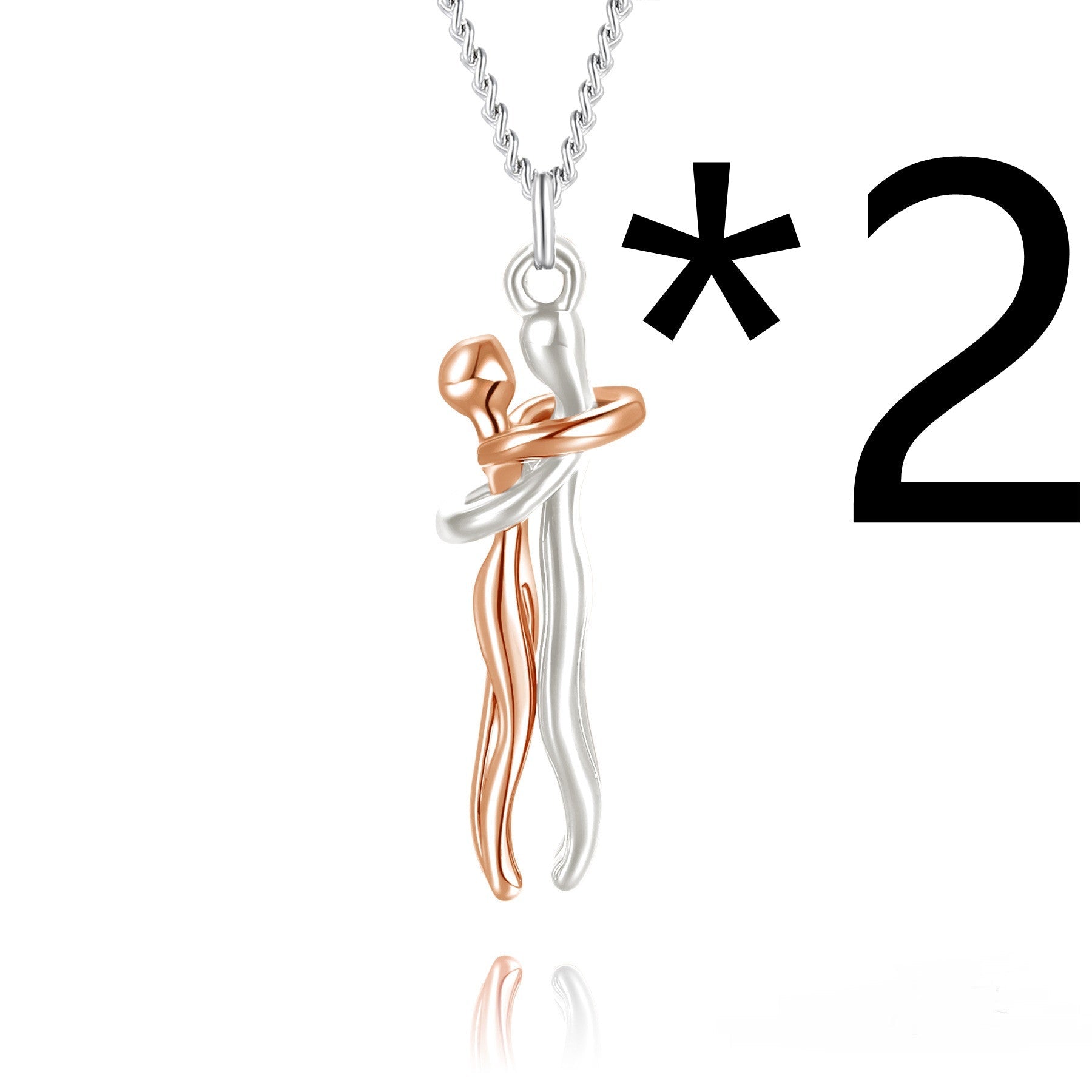 Hot Sale Affectionate Hug Necklace Couples Anniversary Valentine's Day Gift Fashion Punk Street Style Pendant Necklace | Luxury Home Accessories | Heulog Glow