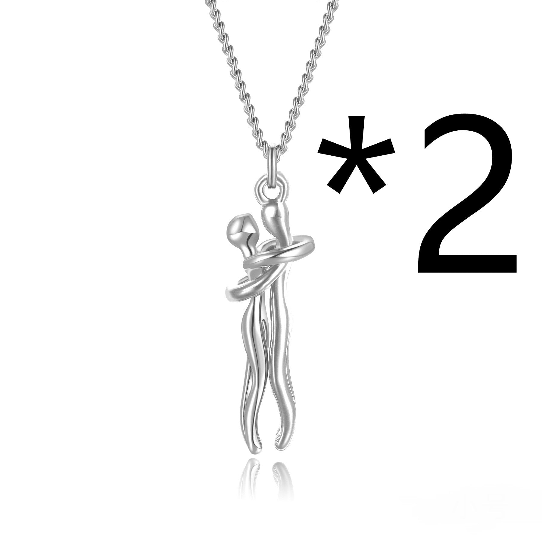 Hot Sale Affectionate Hug Necklace Couples Anniversary Valentine's Day Gift Fashion Punk Street Style Pendant Necklace | Luxury Home Accessories | Heulog Glow
