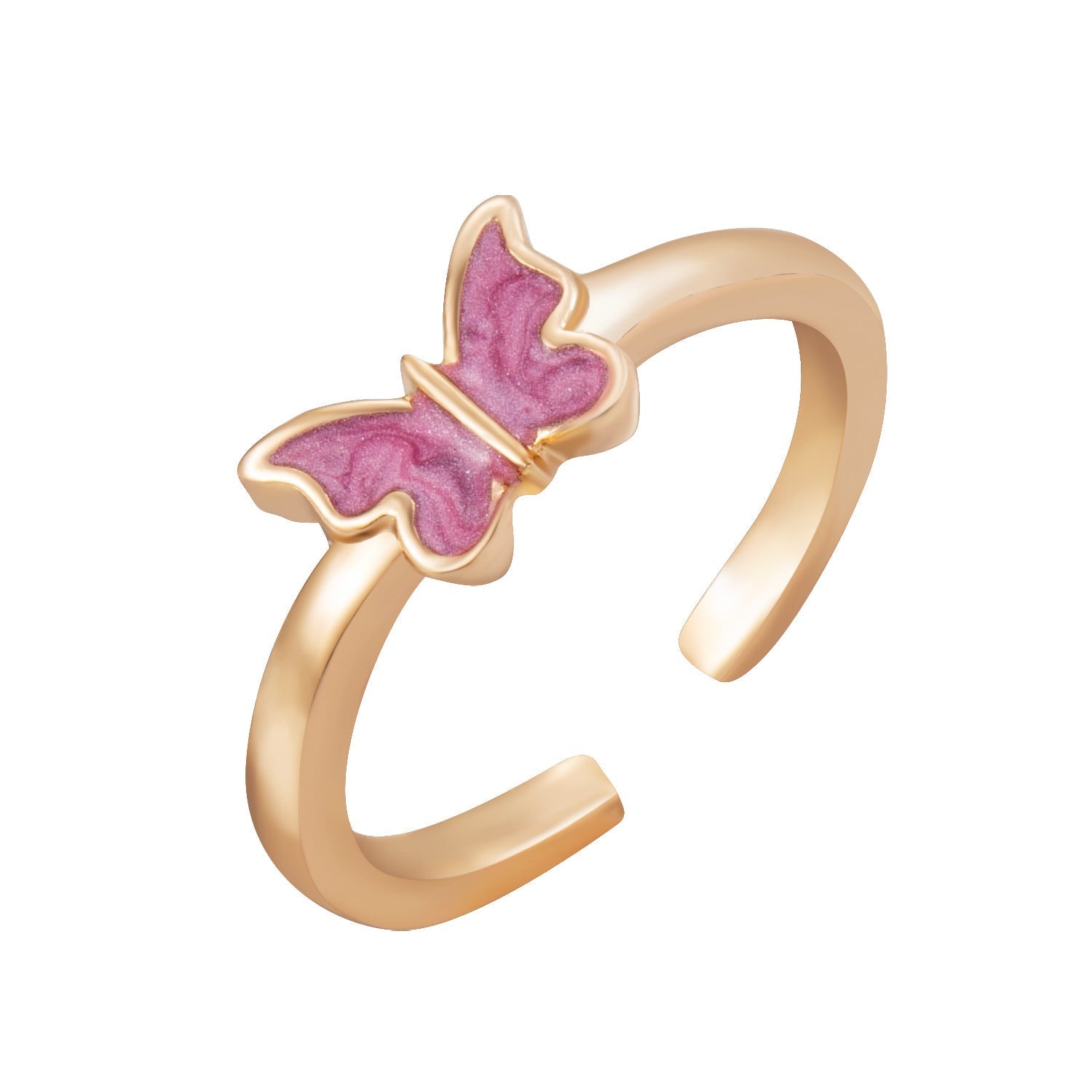 Hot Selling Creative Personality Butterfly 2-Piece Set Ins Same Punk Style Couple Ring | Luxury Home Accessories | Heulog Glow