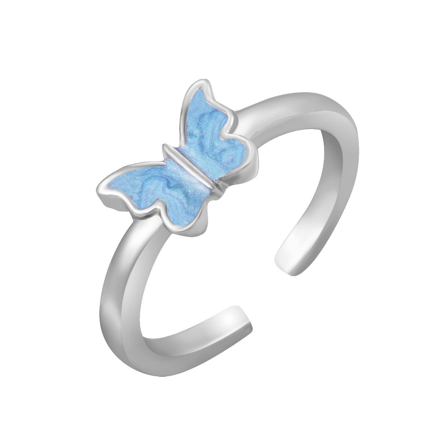 Hot Selling Creative Personality Butterfly 2-Piece Set Ins Same Punk Style Couple Ring | Luxury Home Accessories | Heulog Glow