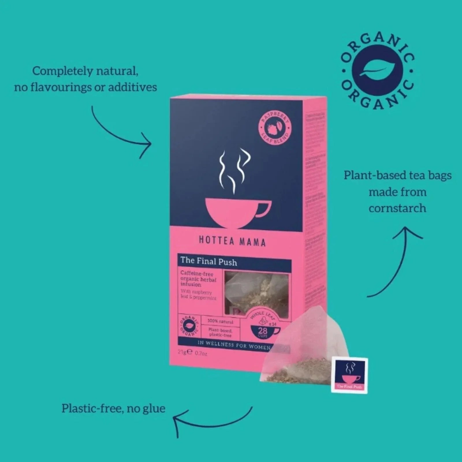 HotTea Mama Organic the Final Push | Luxury Home Accessories | Heulog Glow