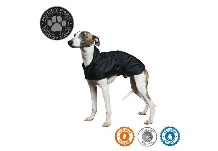 Hound Dog Coat Black 43cm | Luxury Home Accessories | Heulog Glow