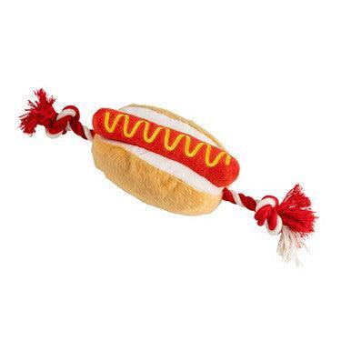 House of Paws Hot Dog Plush Toy 35cm | Luxury Home Accessories | Heulog Glow