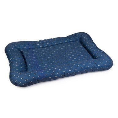 House of Paws Navy bee water resistant oval mat Large 120 x 90 x 14cm | Luxury Home Accessories | Heulog Glow