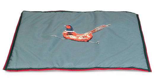 House of Paws Pheasant Water Resistant Boot Mat | Luxury Home Accessories | Heulog Glow
