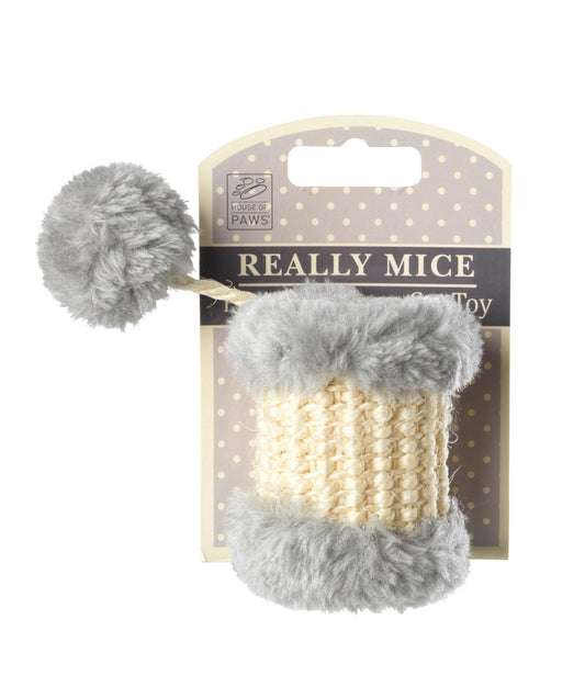House of Paws Really Mice Pom Pom Cat Toy x4 | Luxury Home Accessories | Heulog Glow