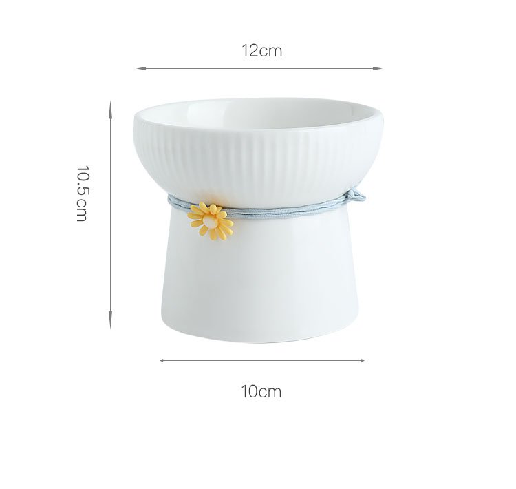 Household Simple And Cute Ceramic Pet Drinking Bowl | Luxury Home Accessories | Heulog Glow