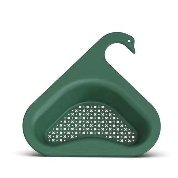 Household Sink Hanging Fruit And Vegetable Filter Water Drain Basket Kitchen Dry And Wet Separation Swan Drain Basket | Luxury Home Accessories | Heulog Glow