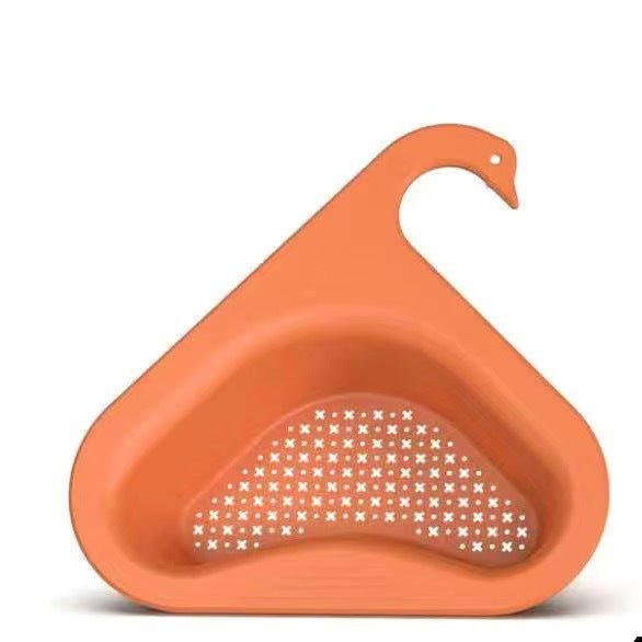 Household Sink Hanging Fruit And Vegetable Filter Water Drain Basket Kitchen Dry And Wet Separation Swan Drain Basket | Luxury Home Accessories | Heulog Glow