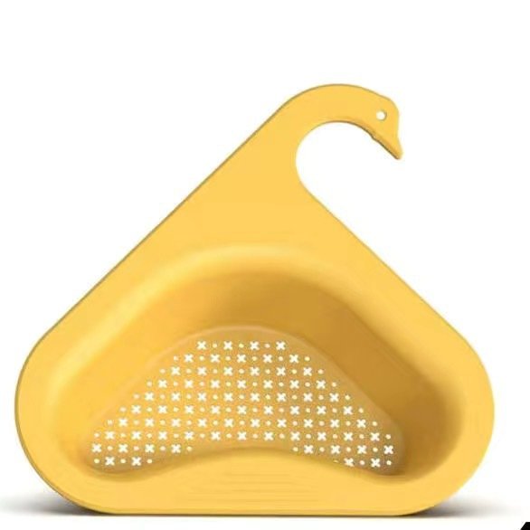 Household Sink Hanging Fruit And Vegetable Filter Water Drain Basket Kitchen Dry And Wet Separation Swan Drain Basket | Luxury Home Accessories | Heulog Glow