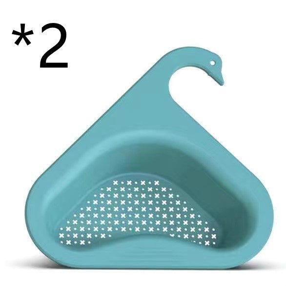 Household Sink Hanging Fruit And Vegetable Filter Water Drain Basket Kitchen Dry And Wet Separation Swan Drain Basket | Luxury Home Accessories | Heulog Glow
