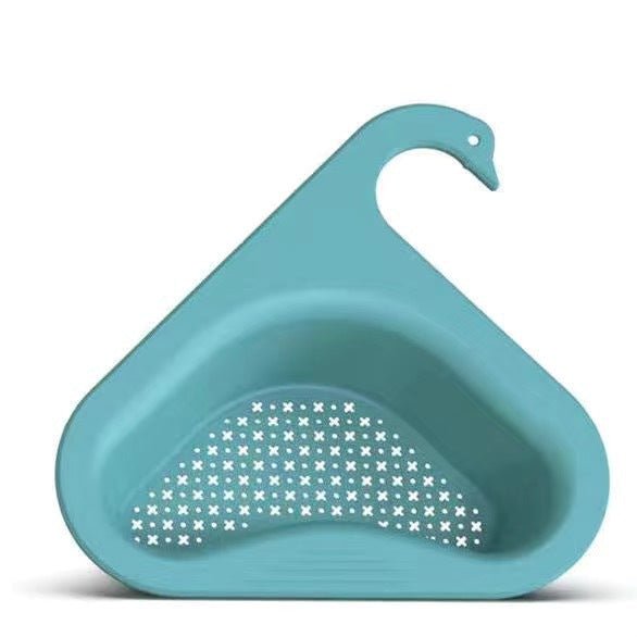 Household Sink Hanging Fruit And Vegetable Filter Water Drain Basket Kitchen Dry And Wet Separation Swan Drain Basket | Luxury Home Accessories | Heulog Glow