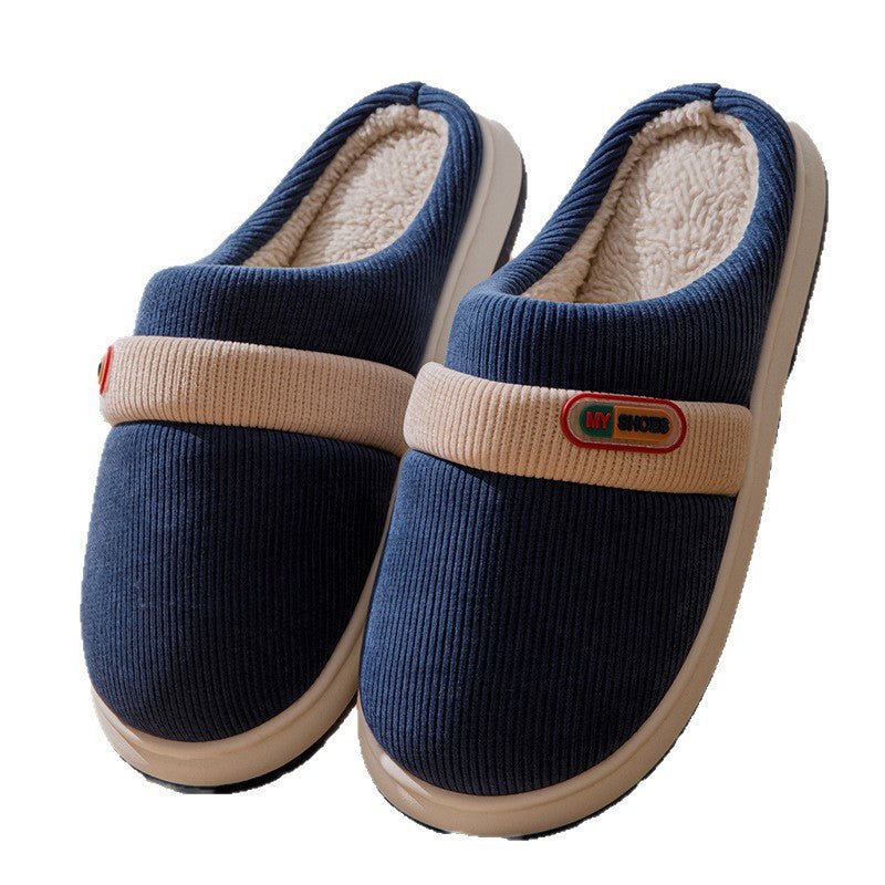 Household Warm Slugged Bottom Non-slip Plush Slippers | Luxury Home Accessories | Heulog Glow