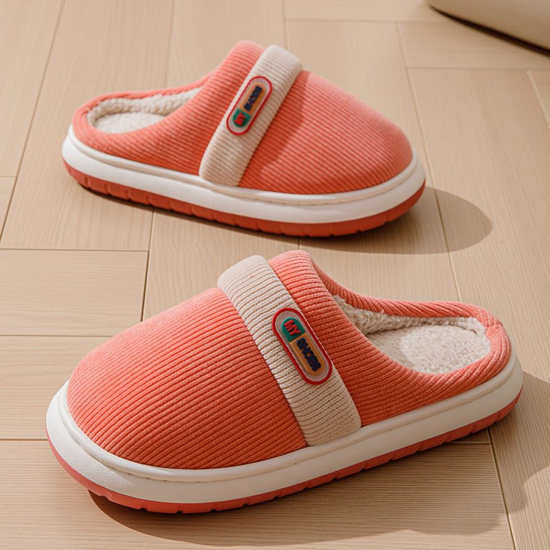 Household Warm Slugged Bottom Non-slip Plush Slippers | Luxury Home Accessories | Heulog Glow