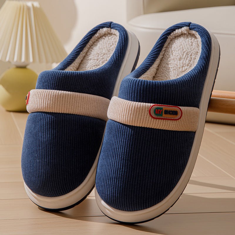 Household Warm Slugged Bottom Non-slip Plush Slippers | Luxury Home Accessories | Heulog Glow