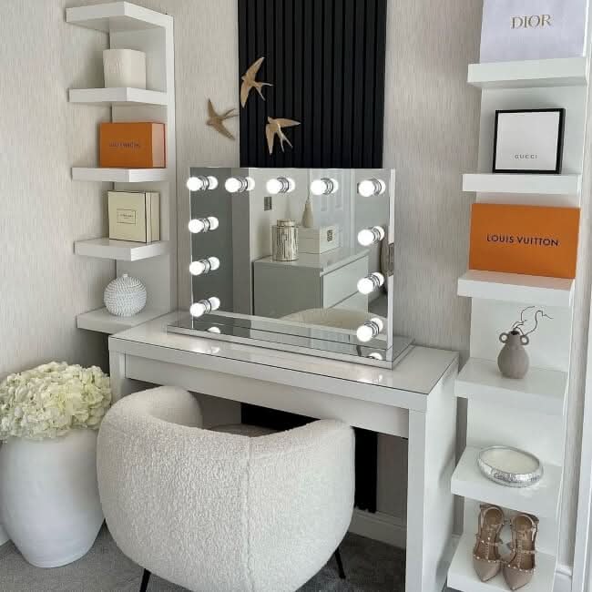 Houston Bluetooth Hollywood Mirror 80x60cm | Luxury Home Accessories | Heulog Glow