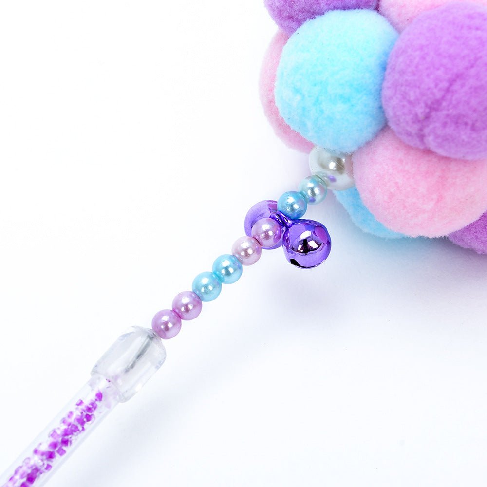 Huayuan Three-color Hair Ball Funny Cat Stick Cat Toy Fold Ears | Luxury Home Accessories | Heulog Glow