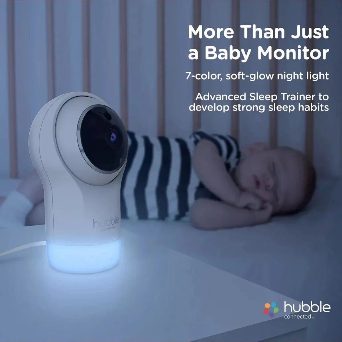 Hubble Nursery Pal Glow+ 5" Video Baby Camera & Monitor | Luxury Home Accessories | Heulog Glow
