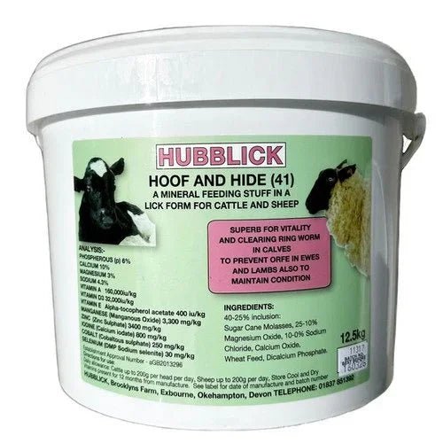 Hubblick Hoof & Hide Cattle and Sheep 12.5kg | Luxury Home Accessories | Heulog Glow