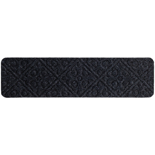 Non-Slip Stair Mats with Reusable Adhesive-Grey