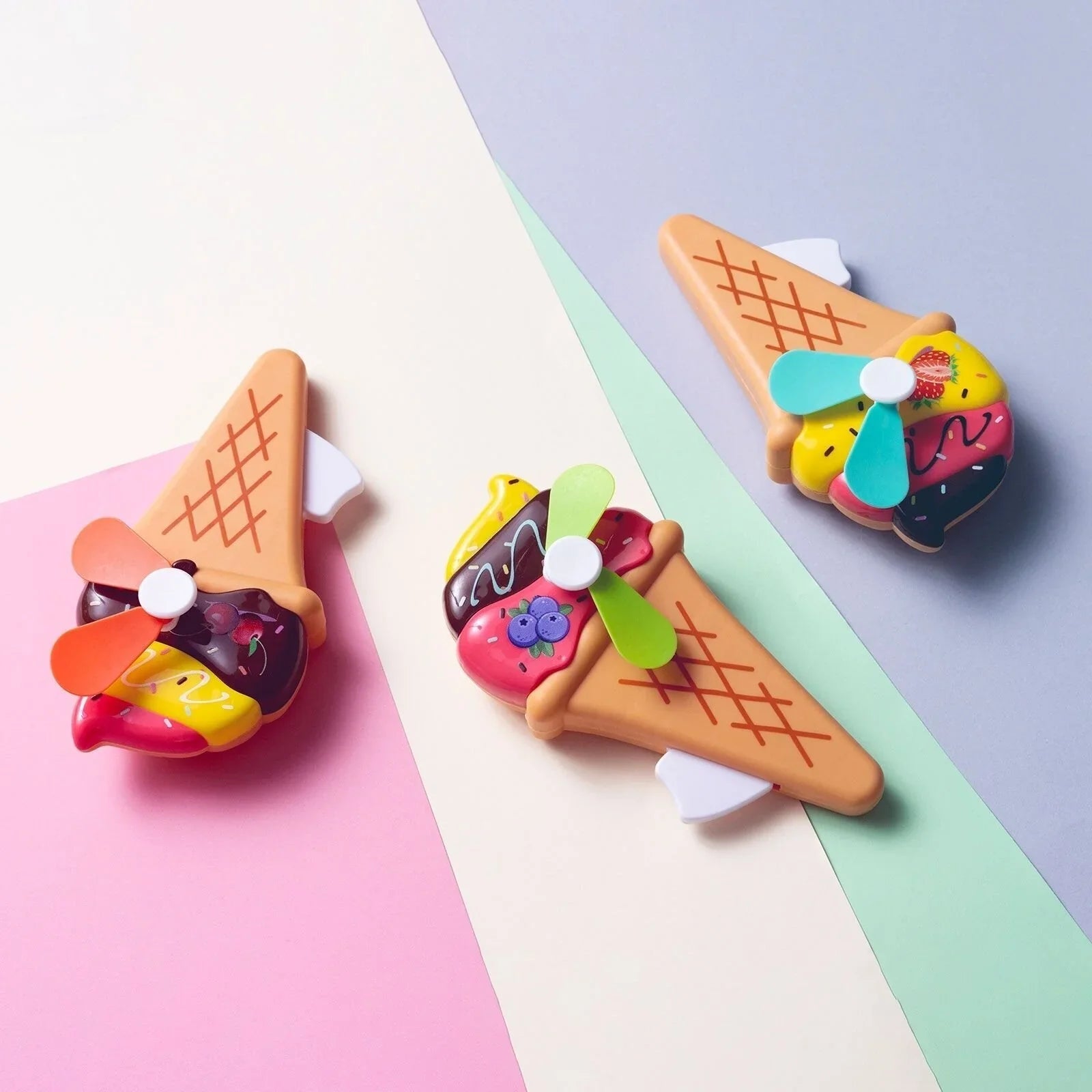 HZTB Ice Cream Big Hand Fan Assorted | Luxury Home Accessories | Heulog Glow