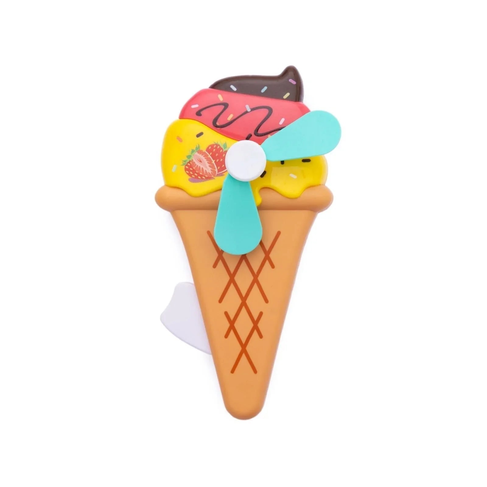 HZTB Ice Cream Big Hand Fan Assorted | Luxury Home Accessories | Heulog Glow