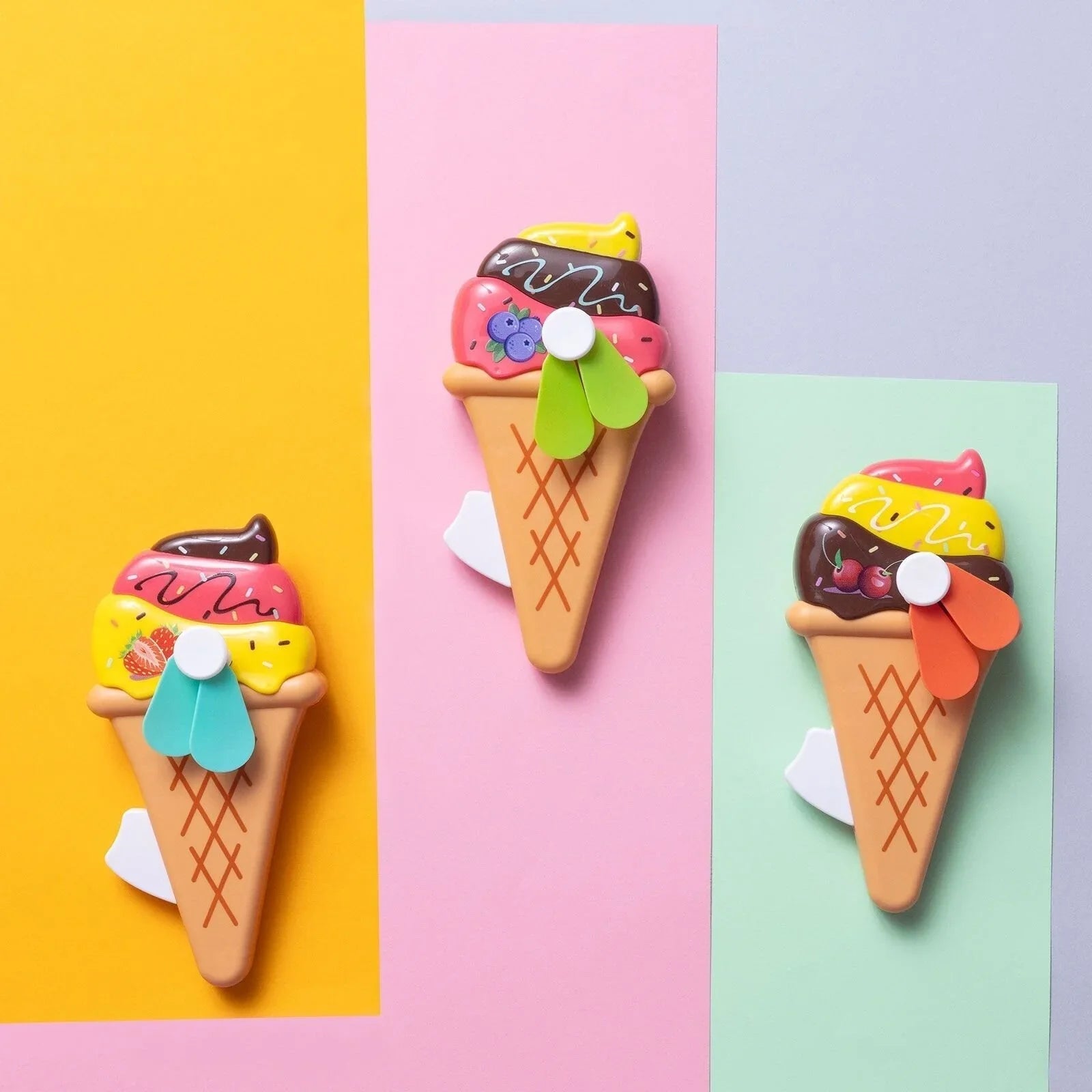HZTB Ice Cream Big Hand Fan Assorted | Luxury Home Accessories | Heulog Glow