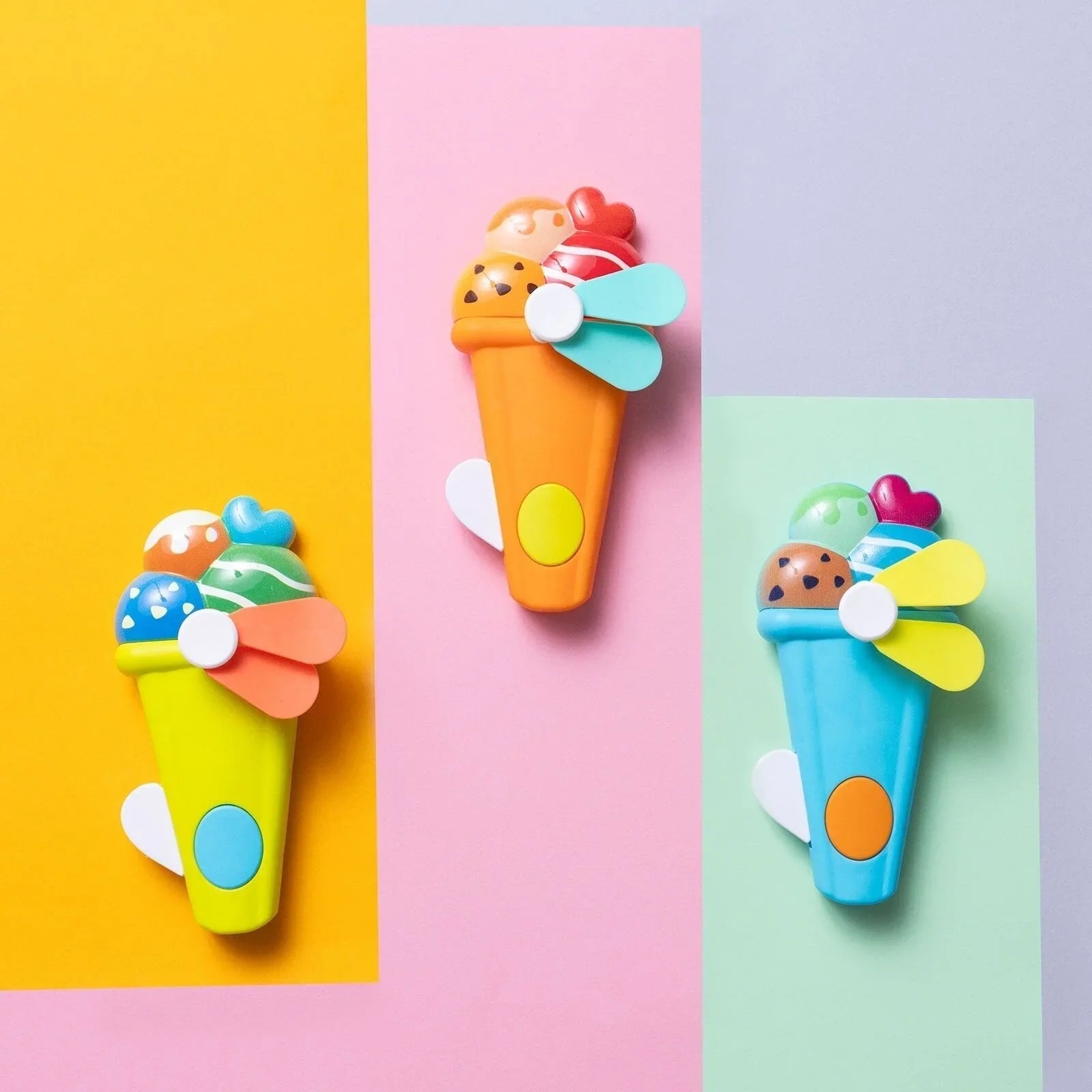 HZTB Ice Cream Hand Fan Assorted | Luxury Home Accessories | Heulog Glow