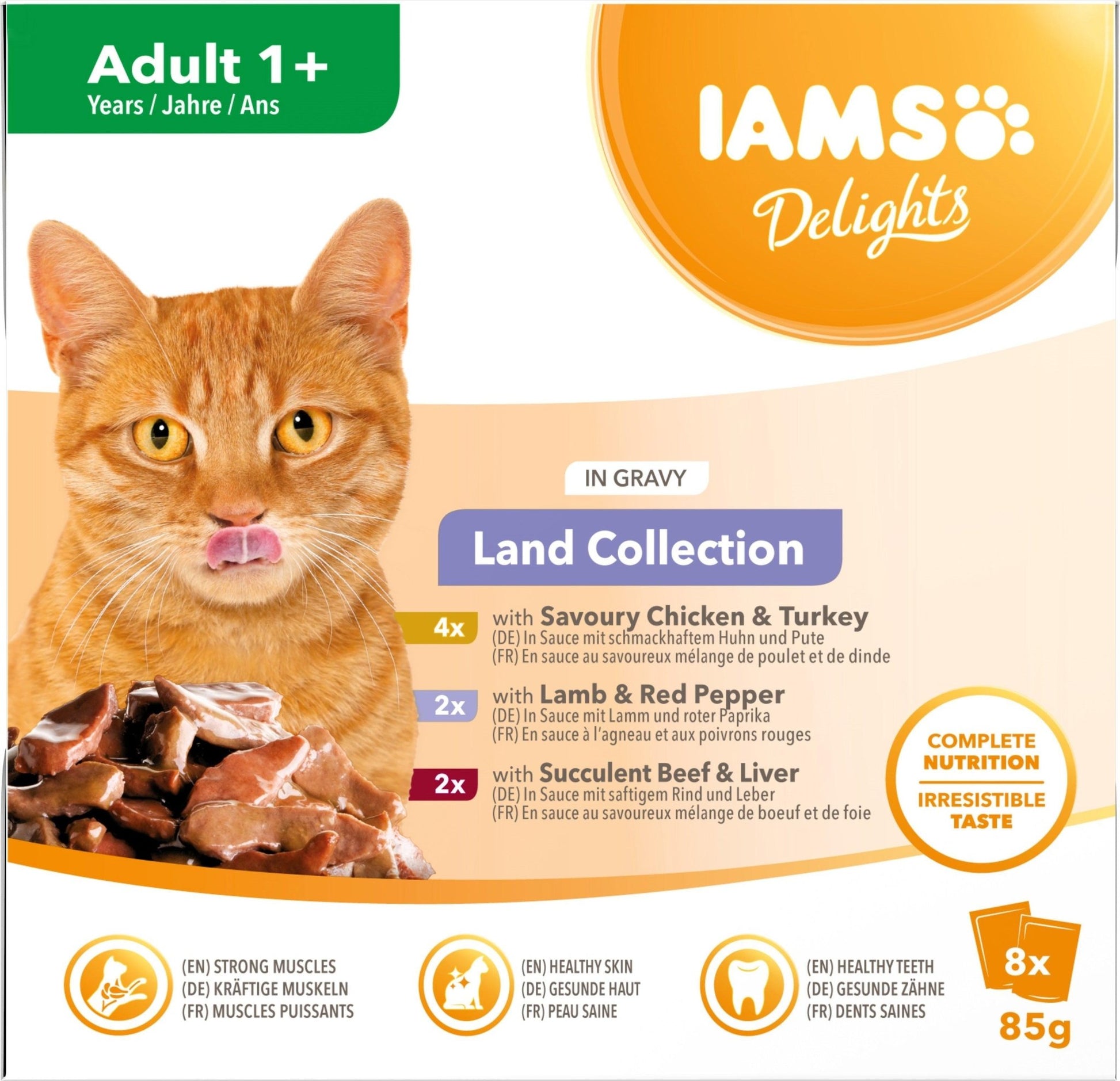 Iams Adult Delight Land Gravy 8x85g | Luxury Home Accessories | Heulog Glow