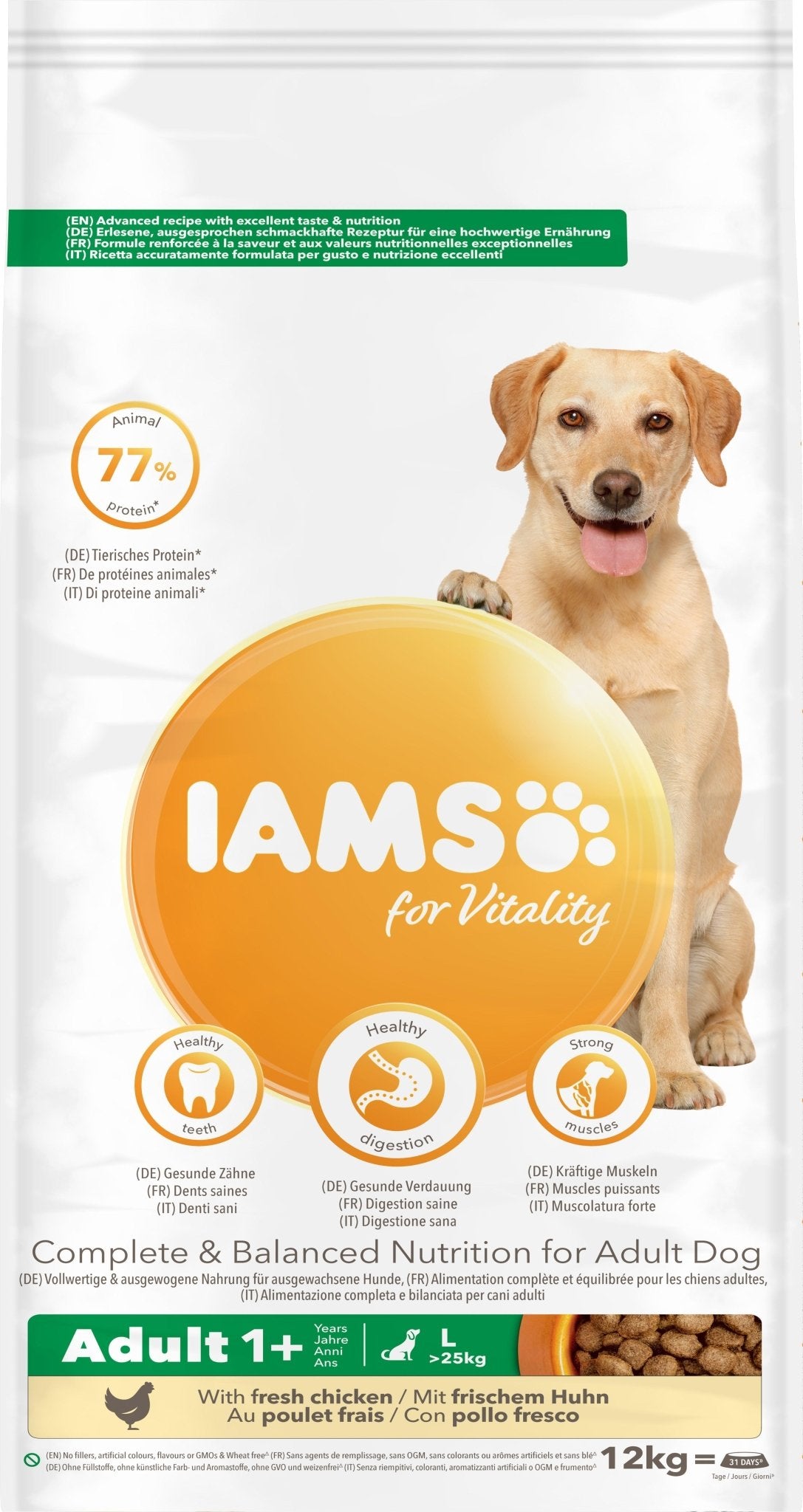 Iams Adult Vitality Large Chicken | Luxury Home Accessories | Heulog Glow