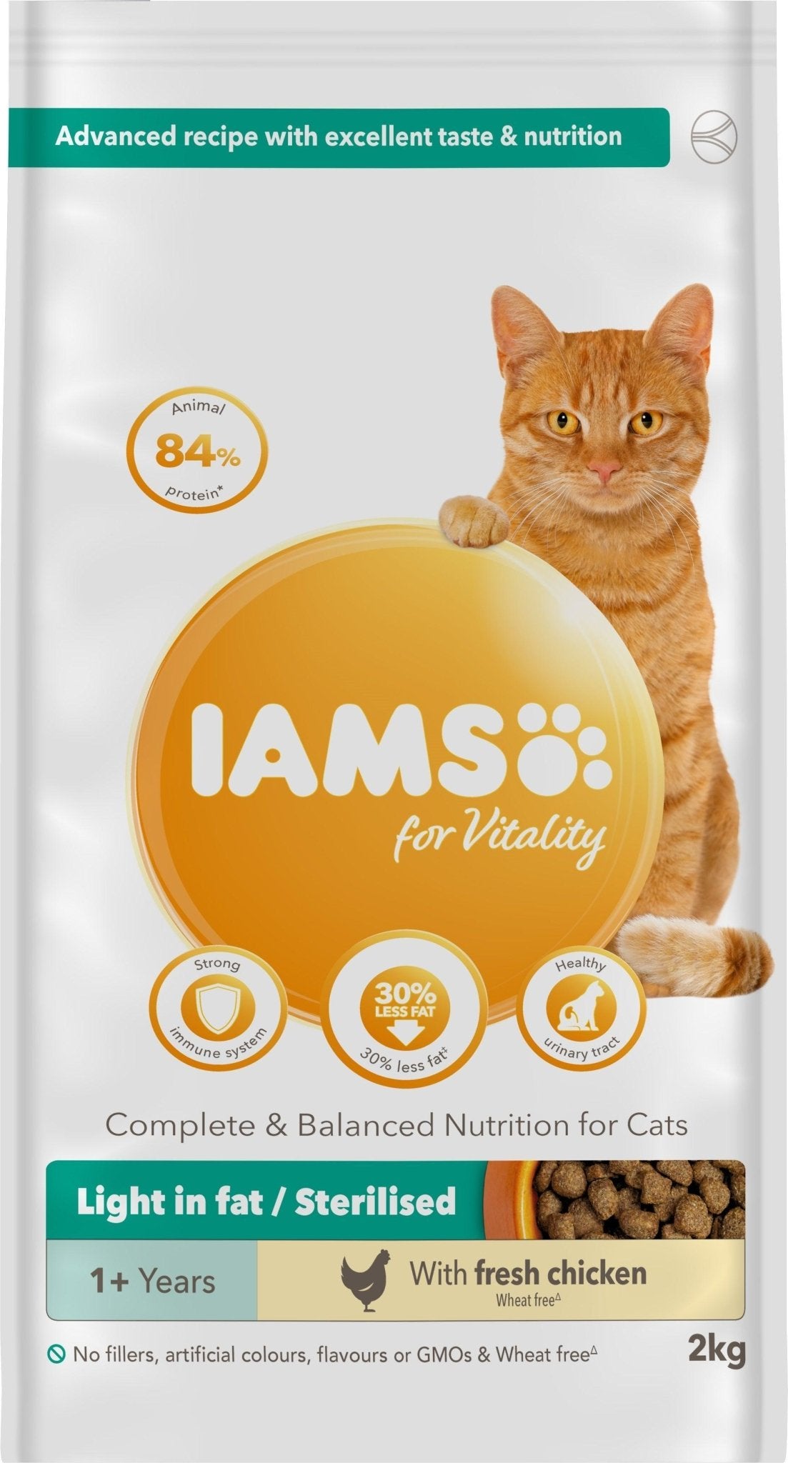 Iams Cat Adult Vitality Lght/Ster 2x2kg | Luxury Home Accessories | Heulog Glow