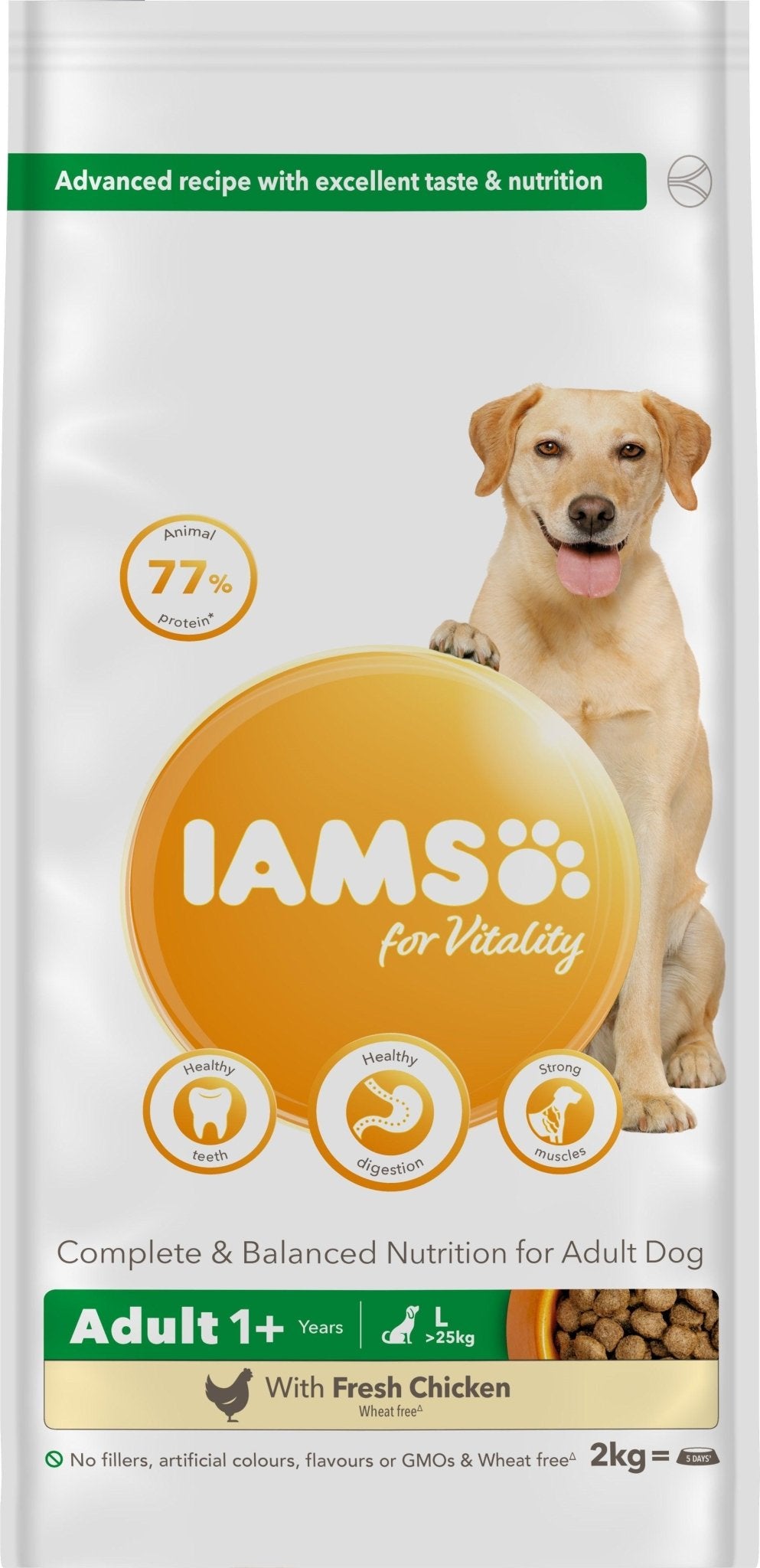 Iams Dog Adult Vitality Large Chck 2x2kg | Luxury Home Accessories | Heulog Glow