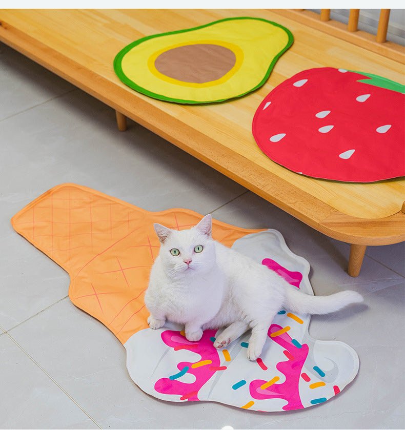 Ice Cream Avocado Strawberry Pet Pad Cooling Ice Pad | Luxury Home Accessories | Heulog Glow