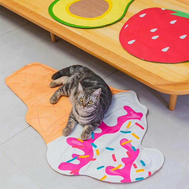 Ice Cream Avocado Strawberry Pet Pad Cooling Ice Pad | Luxury Home Accessories | Heulog Glow