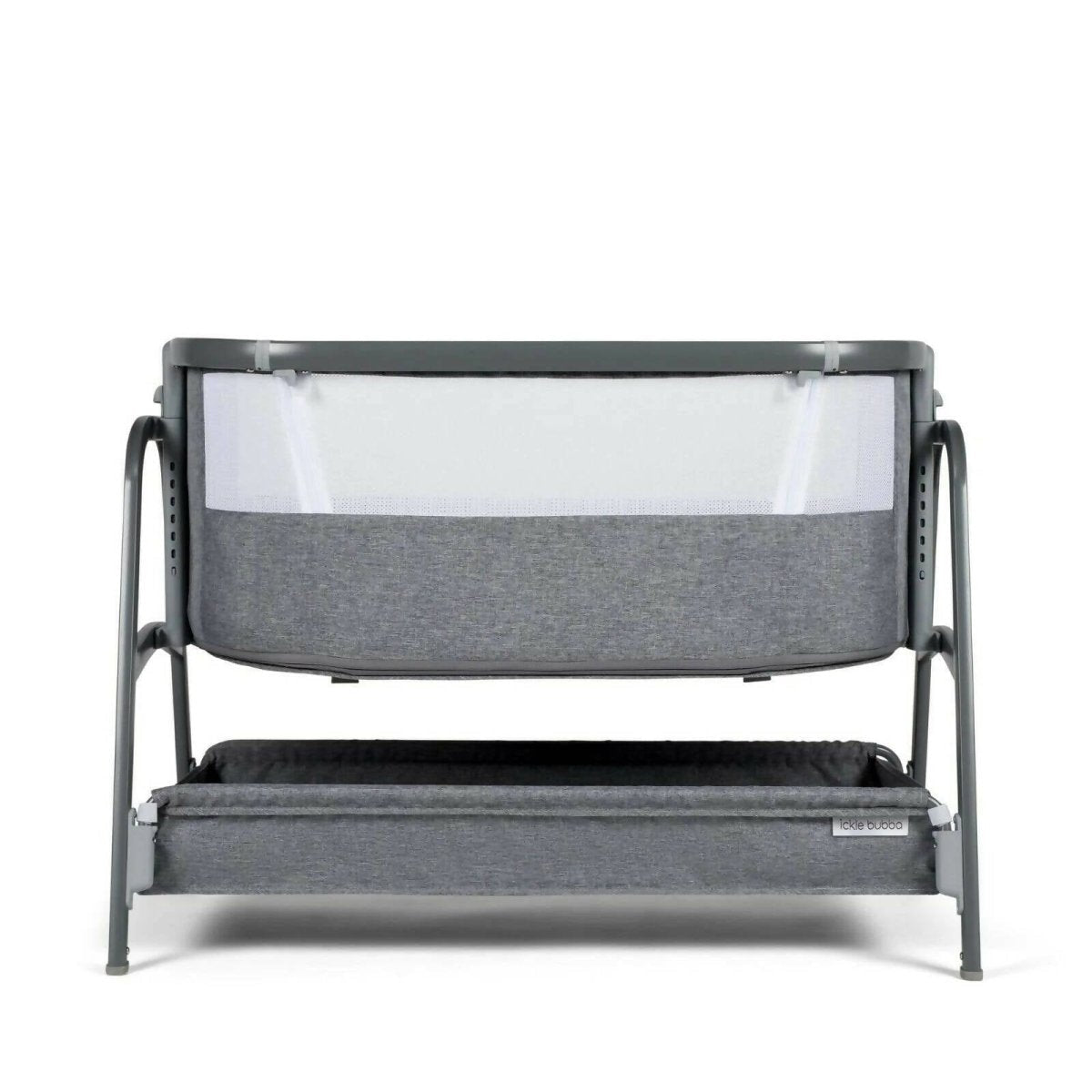 Ickle Bubba Bubba&Me Bedside Crib - Space Grey | Luxury Home Accessories | Heulog Glow