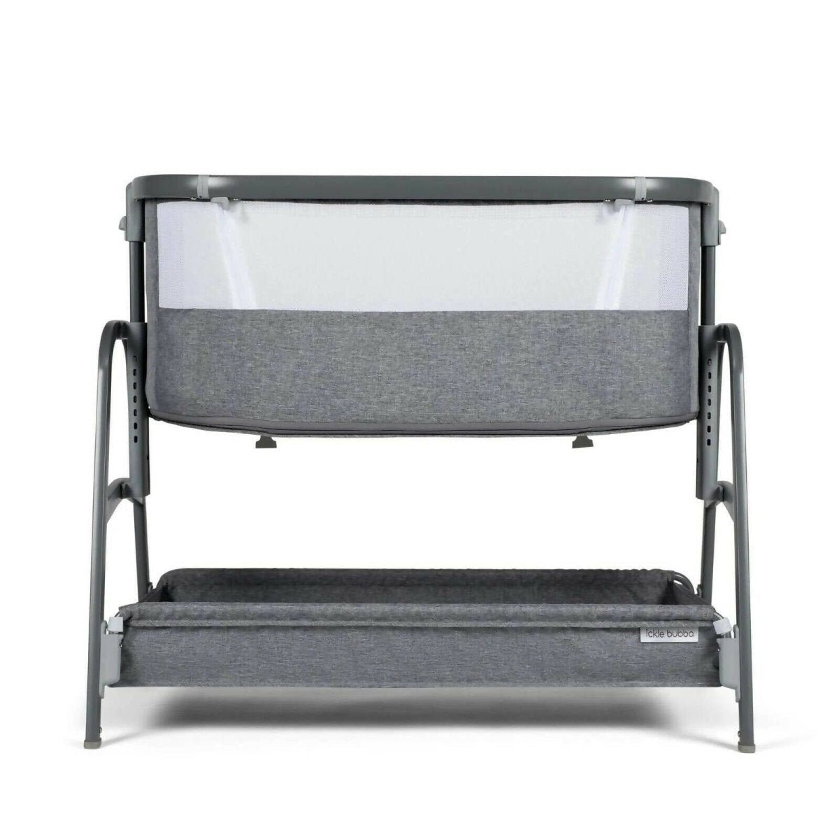 Ickle Bubba Bubba&Me Bedside Crib - Space Grey | Luxury Home Accessories | Heulog Glow