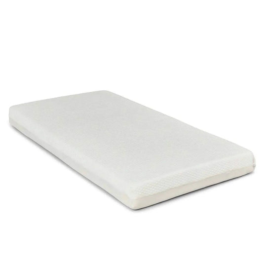 Ickle Bubba Coleby Mini Cot Bed & Under Drawer White - Premium Pocket Sprung Mattress | Luxury Home Accessories | Heulog Glow