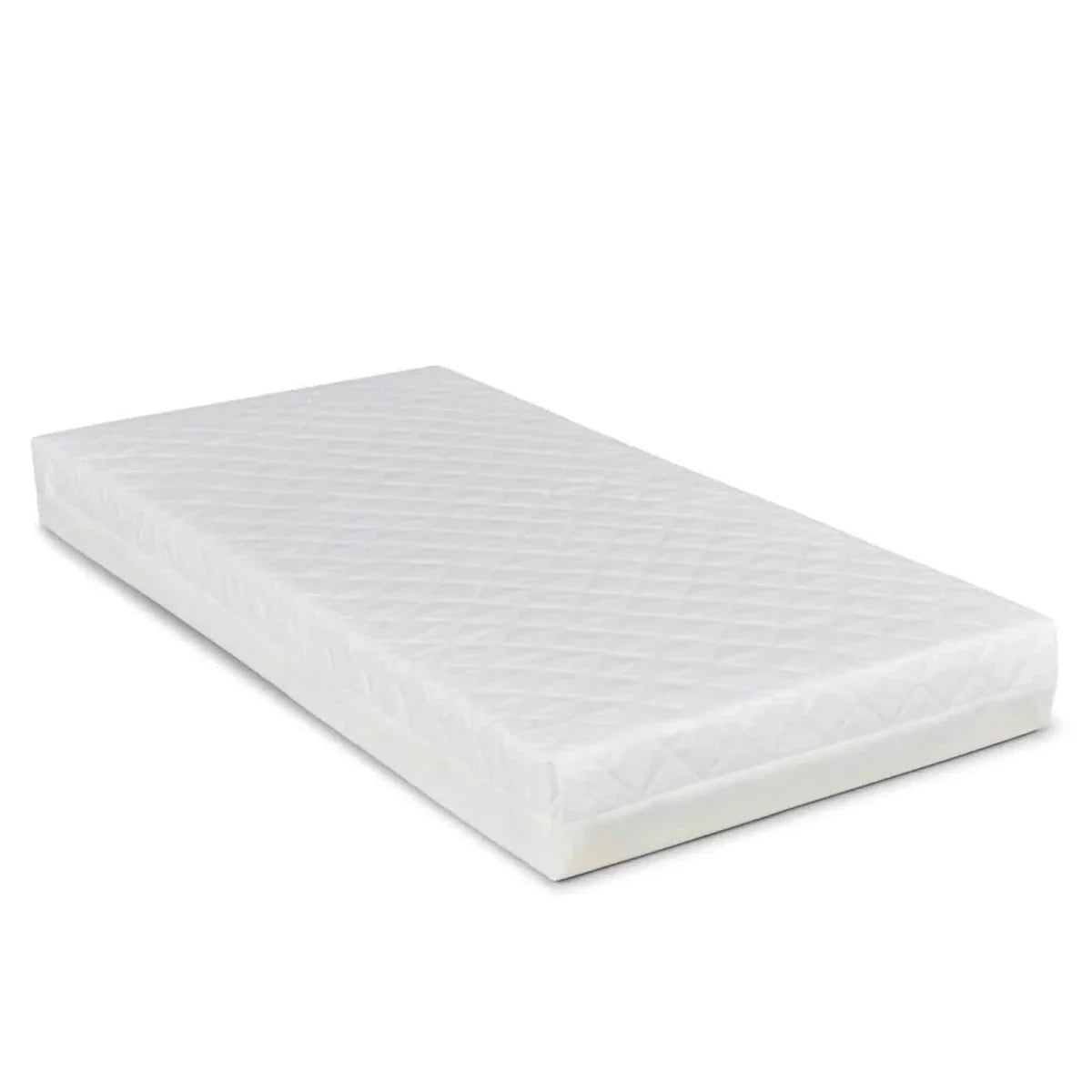 Ickle Bubba Coleby Scandi Cot Bed with Under Drawer Scandi White - Premium Sprung Mattress | Luxury Home Accessories | Heulog Glow