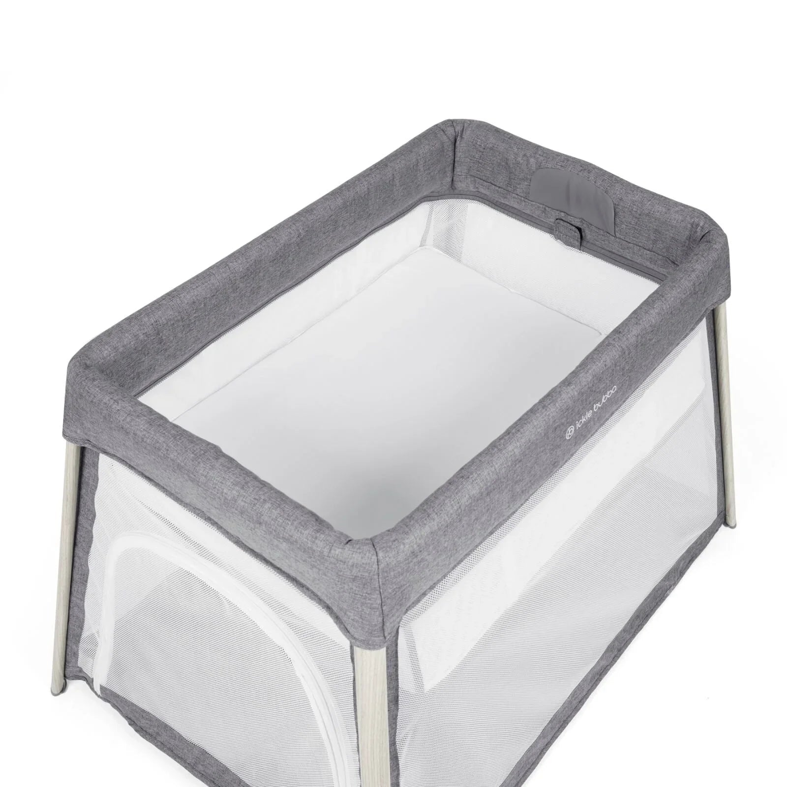Ickle Bubba Scout 3-in-1 Travel Crib Cot & Playpen - Ash Grey | Luxury Home Accessories | Heulog Glow