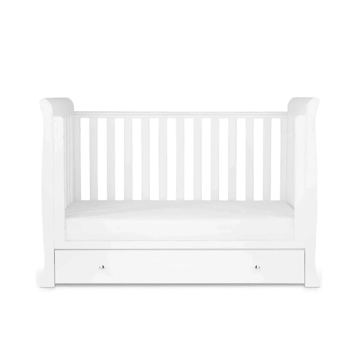 Ickle Bubba Snowdon 4 in 1 Mini 2 Piece Furniture Set White - Fibre Mattress | Luxury Home Accessories | Heulog Glow