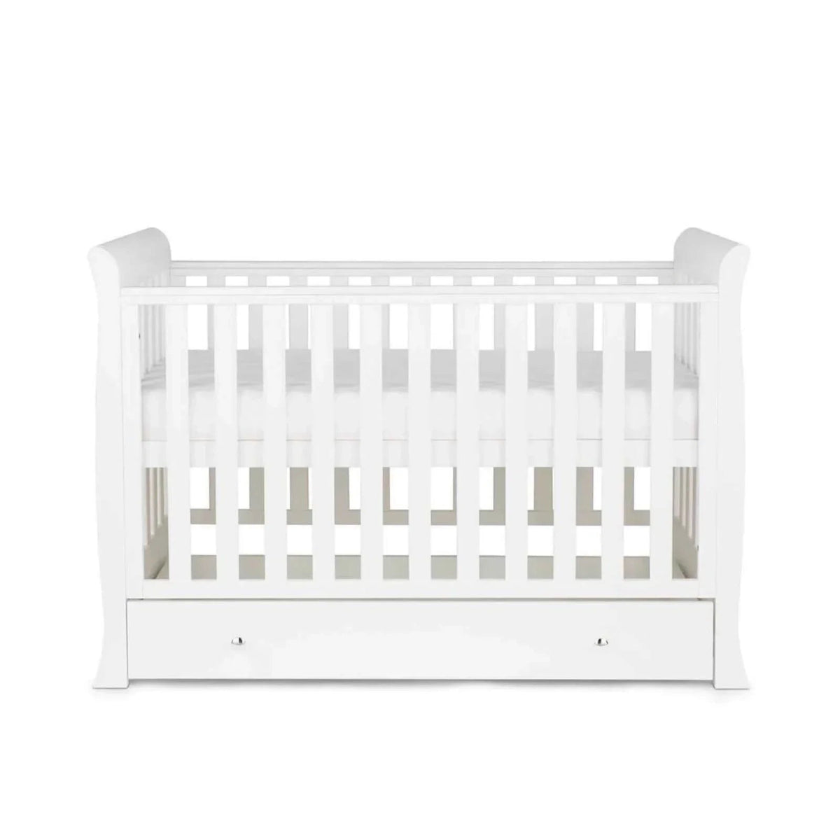 Ickle Bubba Snowdon 4 in 1 Mini 2 Piece Furniture Set White - Fibre Mattress | Luxury Home Accessories | Heulog Glow