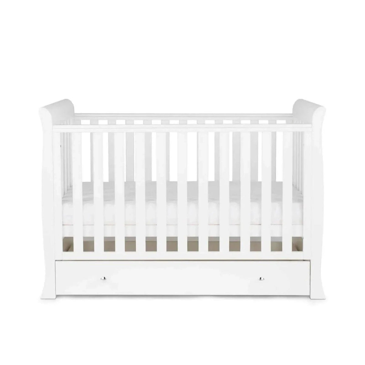 Ickle Bubba Snowdon 4 in 1 Mini 2 Piece Furniture Set White - Premium Pocket Sprung Mattress | Luxury Home Accessories | Heulog Glow