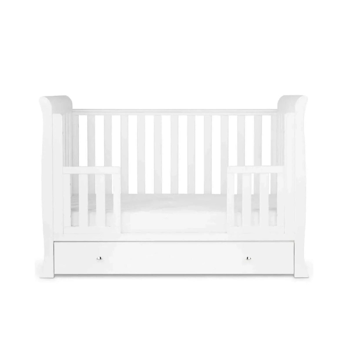 Ickle Bubba Snowdon 4 in 1 Mini 3 Piece Furniture Set White - Premium Pocket Sprung Mattress | Luxury Home Accessories | Heulog Glow