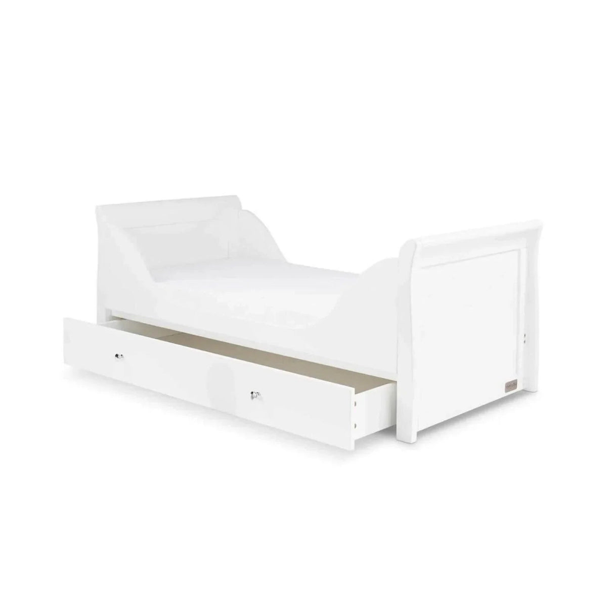 Ickle Bubba Snowdon Classic 2 Piece Furniture Set White - Fibre Mattress | Luxury Home Accessories | Heulog Glow