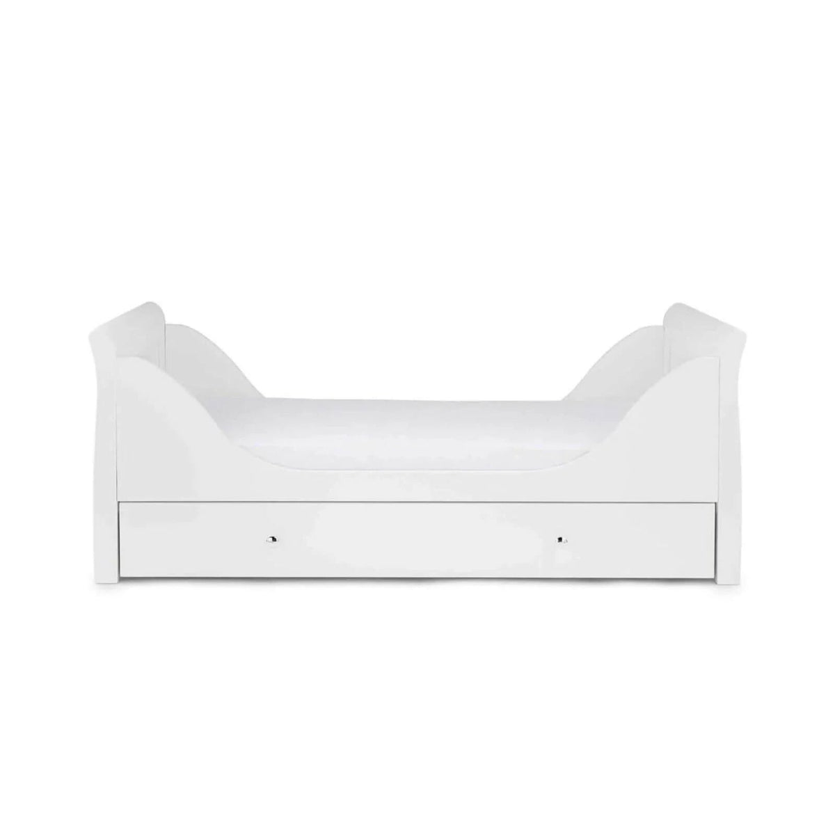 Ickle Bubba Snowdon Classic 2 Piece Furniture Set White - Premium Sprung Mattress | Luxury Home Accessories | Heulog Glow