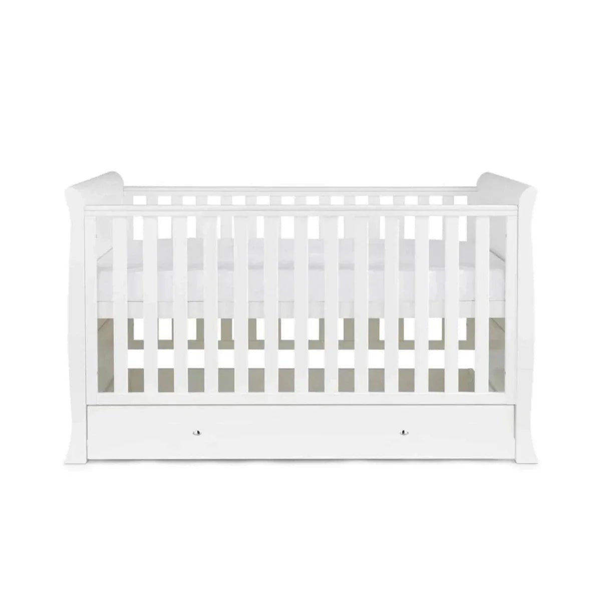 Ickle Bubba Snowdon Classic 3 Piece Furniture Set White - Fibre Mattress | Luxury Home Accessories | Heulog Glow