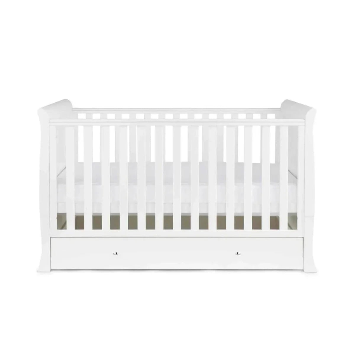 Ickle Bubba Snowdon Classic 3 Piece Furniture Set White - Premium Pocket Sprung Mattress | Luxury Home Accessories | Heulog Glow