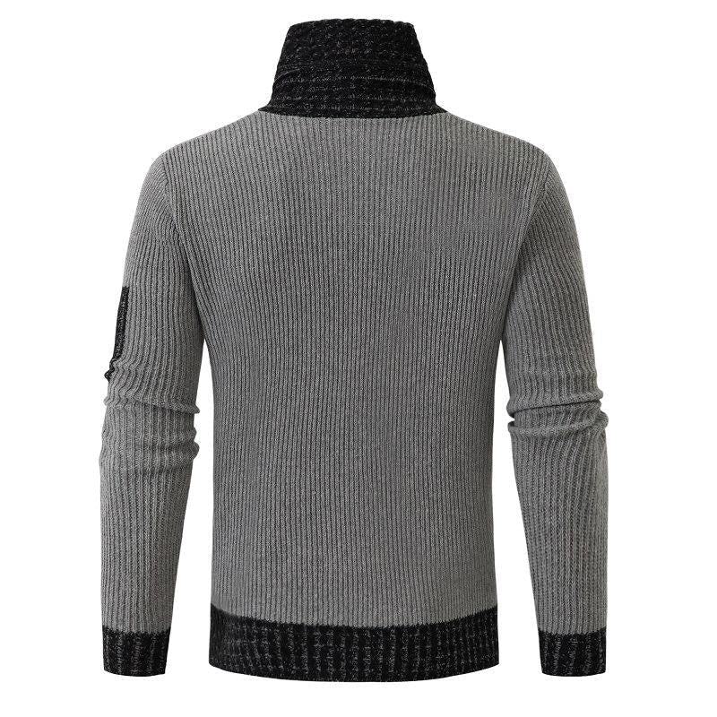 Independent Station Casual Slim Knit Pullover Long-sleeved Scarf Collar Sweater Men's | Luxury Home Accessories | Heulog Glow
