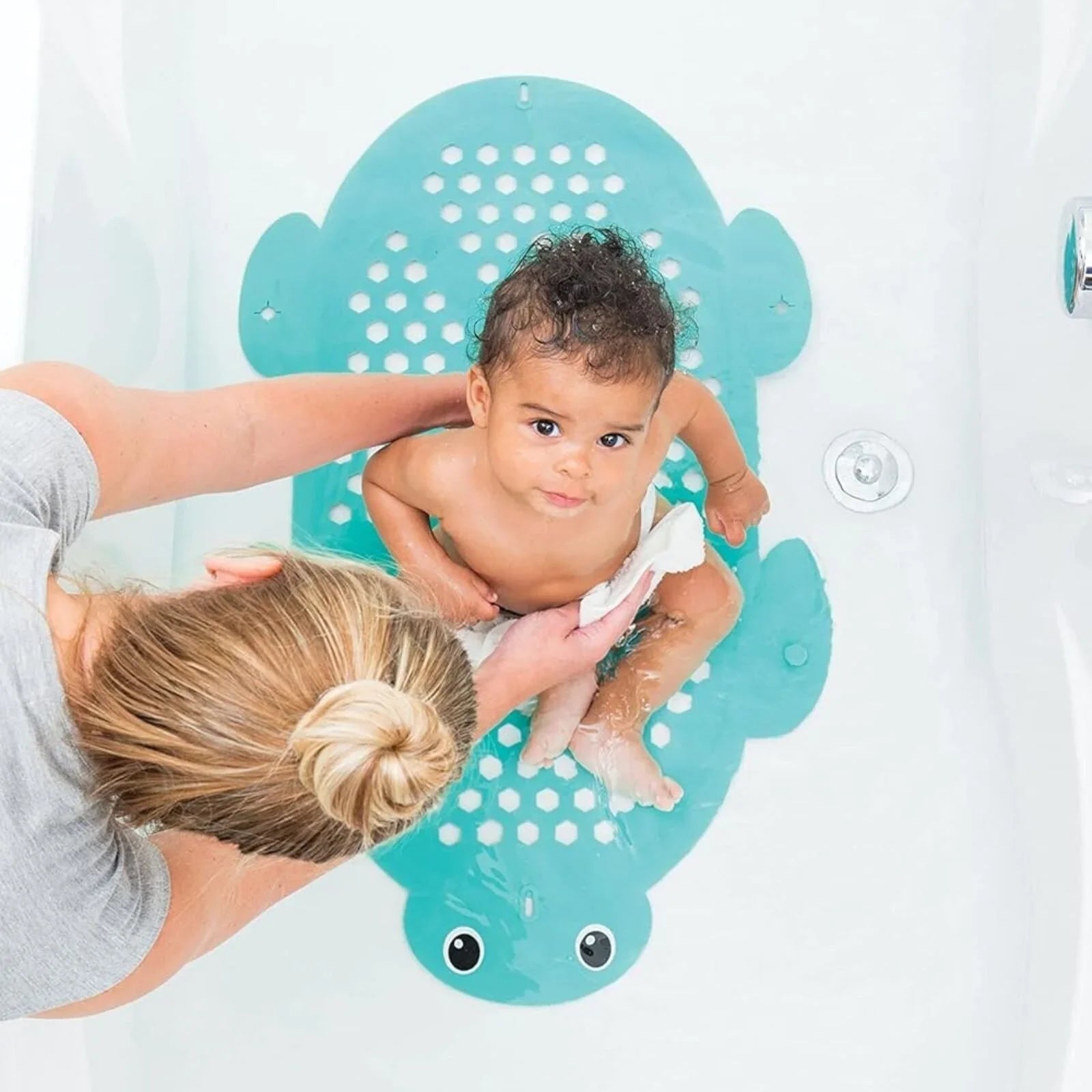 Infantino 2-in-1 Bath Mat & Storage Basket Turtle | Luxury Home Accessories | Heulog Glow