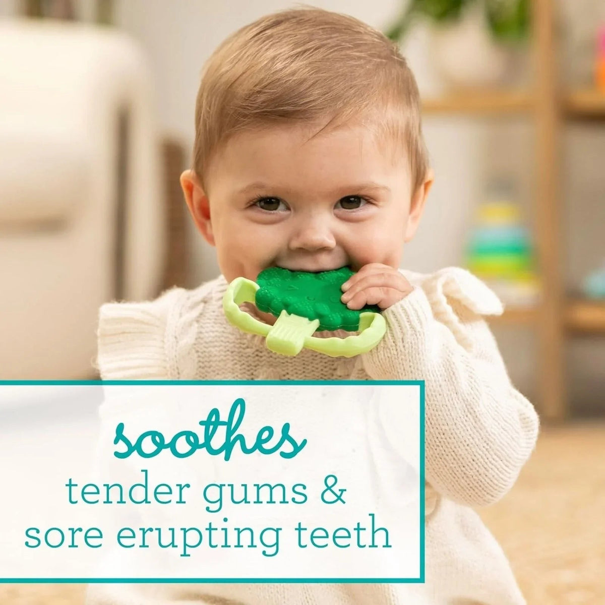 Infantino Lil' Nibbles Teether - Brocolli | Luxury Home Accessories | Heulog Glow